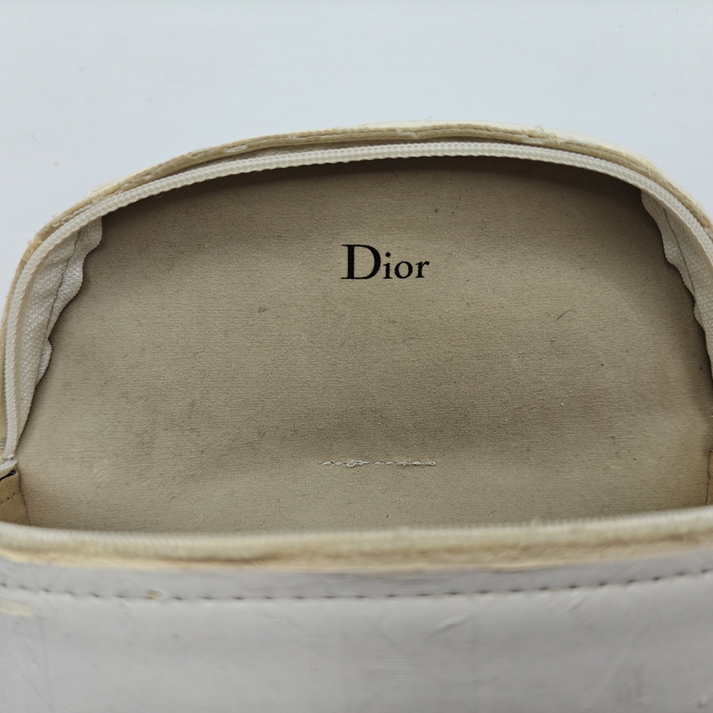 Christian Dior Rain 1 Ivory Frame & Brown Gradien Sunglasses with Gold Detailing - Picture 12 of 16